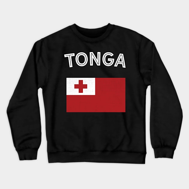 Tonga Flag Crewneck Sweatshirt by phenomad